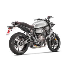 Akrapovic Yamaha XSR700 16-20 Racing Line 2/1 hexagonal lydd�mper i titanium (ECE godkendt)
