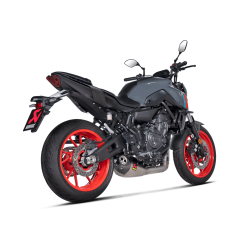 Akrapovic Yamaha MT-07 21-23 Racing Line 2/1 hexagonal lyddmper i titanium (ECE godkendt)