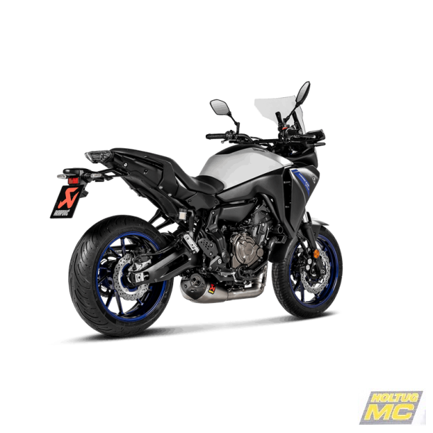 Akrapovic Yamaha Tracer 7 20-23 Racing Line 2/1 hexagonal lyddmper i titanium (ECE godkendt)