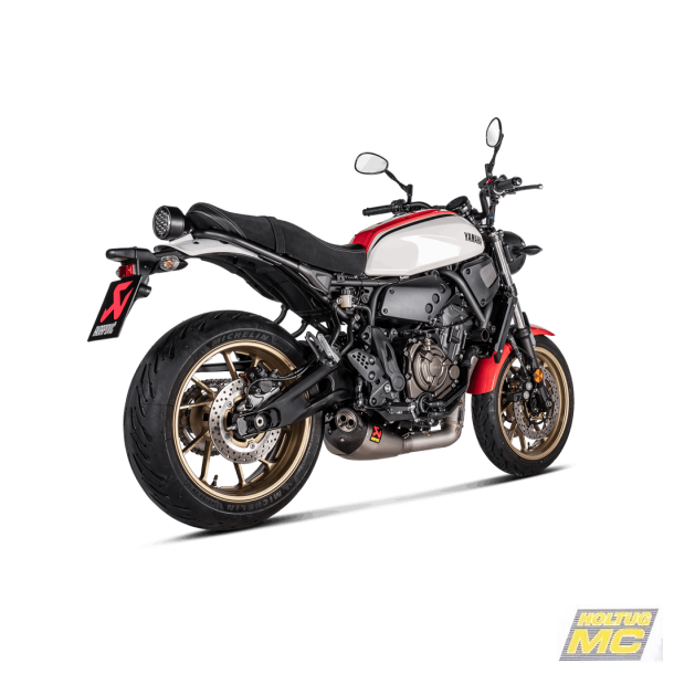 Akrapovic Yamaha XSR700 21-> Racing Line 2/1 hexagonal lyddmper i titanium (ECE godkendt)