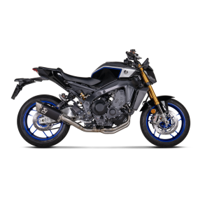 Akrapovic Yamaha MT-09 21-23> Racing Line 3/1 hexagonal lydd�mper i sort coatet titanium