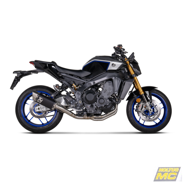Akrapovic Yamaha MT-09 24-> Racing Line 3/1 hexagonal lydd�mper i sort coatet titanium