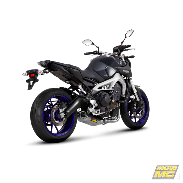 Akrapovic Yamaha MT-09 14-20 Racing Line 3/1 oval lyddmper i titanium (EC godkendt)