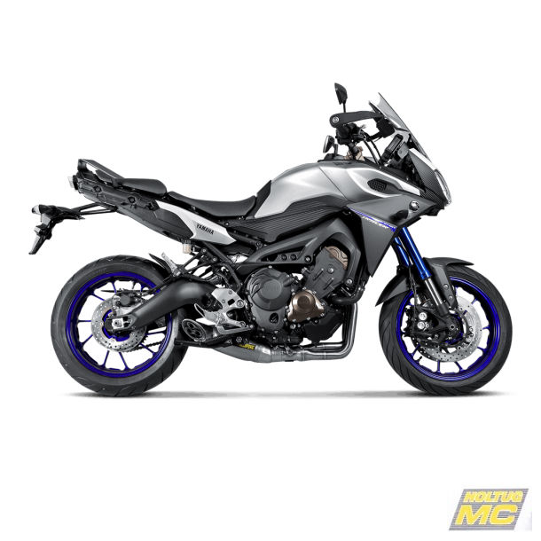 Akrapovic Yamaha Tracer 900 15-20 Racing Line 3/1 oval lyddmper i titanium (EC godkendt)