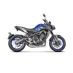 Akrapovic Yamaha MT-09 14-20 Racing Line 3/1 oval lyddmper i titanium/carbon (ECE godkendt)