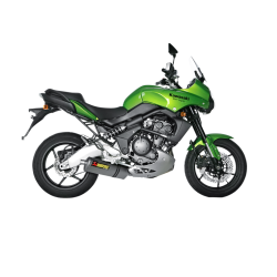 Akrapovic Kawasaki Versys 650 07-14 Slip-On Line hexagonal lydd�mper i titanium (EC godkendt)