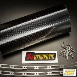 Akrapovic sv�b-kit til lydd�mper i carbon�