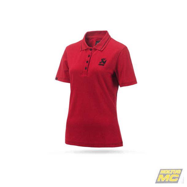 Akrapovic Corpo Poloshirt dame i rd
