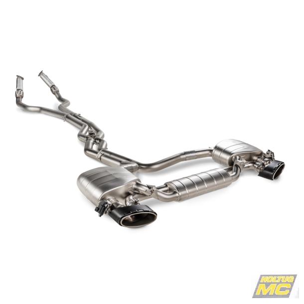 Akrapovic Audi RS6 Avant (C8) 20-> Link Pipe Set i rustfri ECE godkendt