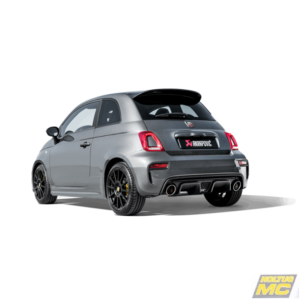 Akrapovic Abarth 595/595C/Turismo 12-20 Slip-on Line (Rustfri) EC godkendt
