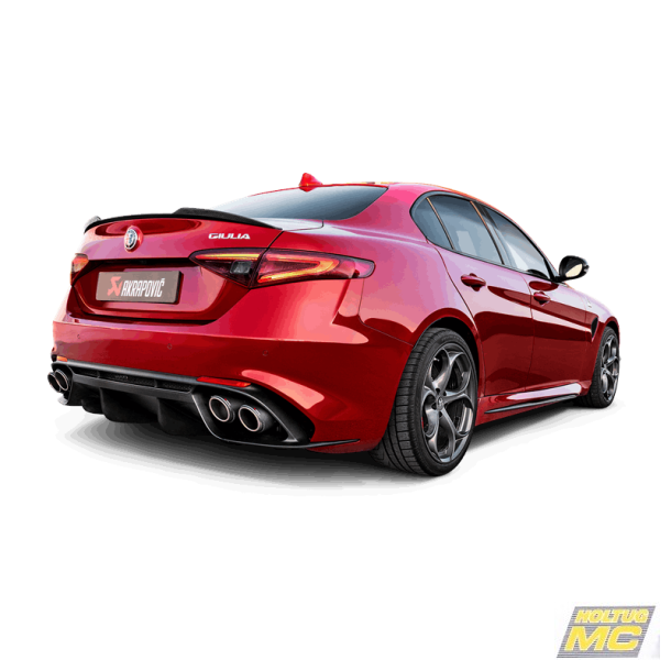 Akrapovic Alfa Romeo Giulia Quadrifoglio 16-20 Evolution Line (Titanium) ECE godkendt