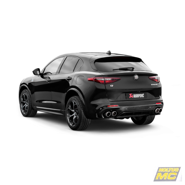 Akrapovic Alfa Romeo Stelvio Quadrifoglio 17-20 Evolution Line (Titanium) ECE godkendt