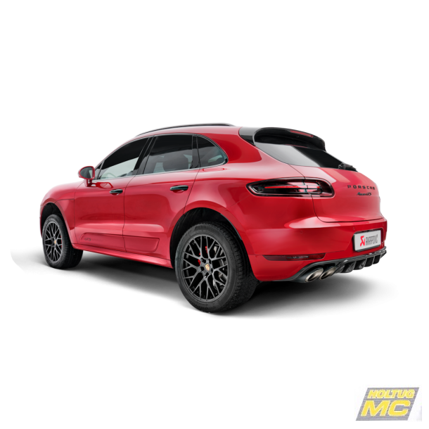 Akrapovic Porsche Macan S (95B) 14-18 Evolution Line i titanium (ECE-godkendt)