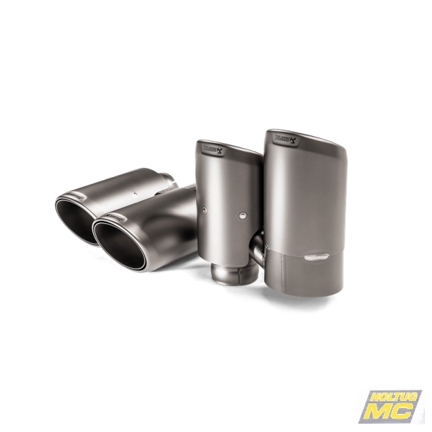 Akrapovic Porsche Cayenne Turbo/Coup (536) 18-21 Tail pipe set (Titanium)