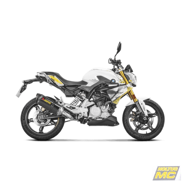 Akrapovic BMW G310R 17-> Racing Line 1/1 hexagonal lyddmper i carbon forrr i rustfri