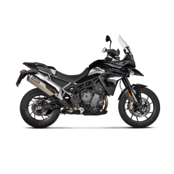 Akrapovic Triumph Tiger 850 / 900 20-24 Slip-on Line hexagonal lyddmper i titanium (ECE godkendt)