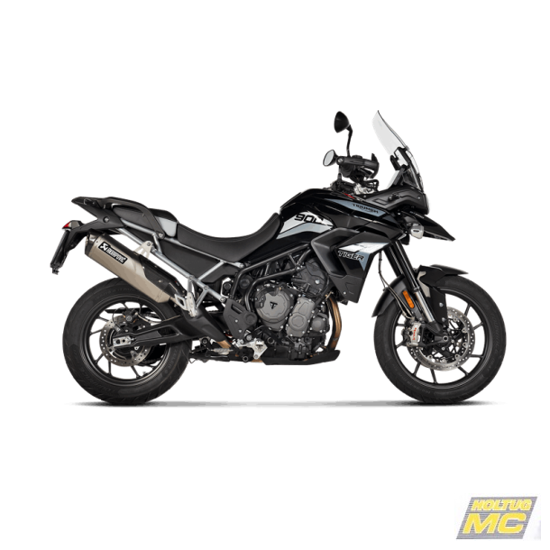 Akrapovic Triumph Tiger 900 20-> Slip-on Line hexagonal lyddmper i titanium (ECE godkendt)