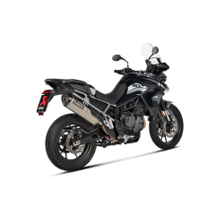 Akrapovic Triumph Tiger 850 / 900 20-24 Slip-on Line hexagonal lyddmper i titanium (ECE godkendt)