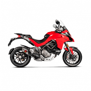 Akrapovic Ducati Multistrada 1260/1260 S 18-20 Slip-On hexagonal lyddmper i titanium (ECE godkendt)