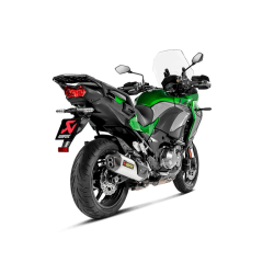 Akrapovic Kawasaki Versys 1000 19-> Slip-On Line hexagonal lyddmper i titanium (ECE godkendt)