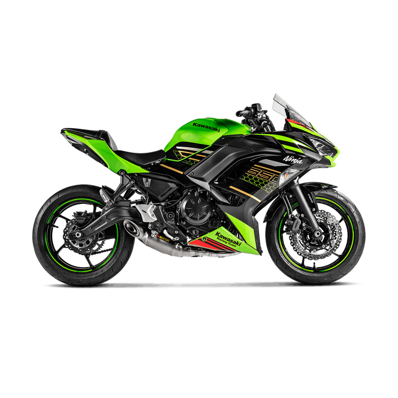 Indskrive Vejhus Arab Akrapovic Kawasaki Ninja 650 17-> Racing Line 2/1 hexagonal lyddæmper i  titanium - AKRAPOVIC - Holtug MC ApS