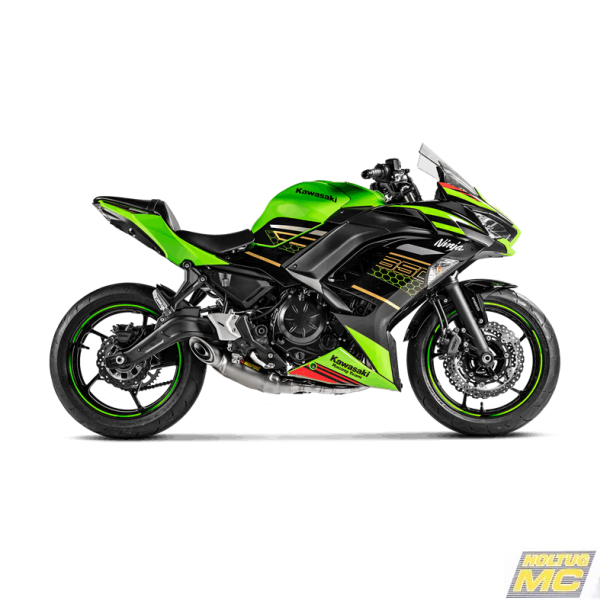 Akrapovic Kawasaki Ninja 650 17-> Racing Line 2/1 hexagonal lyddmper i titanium