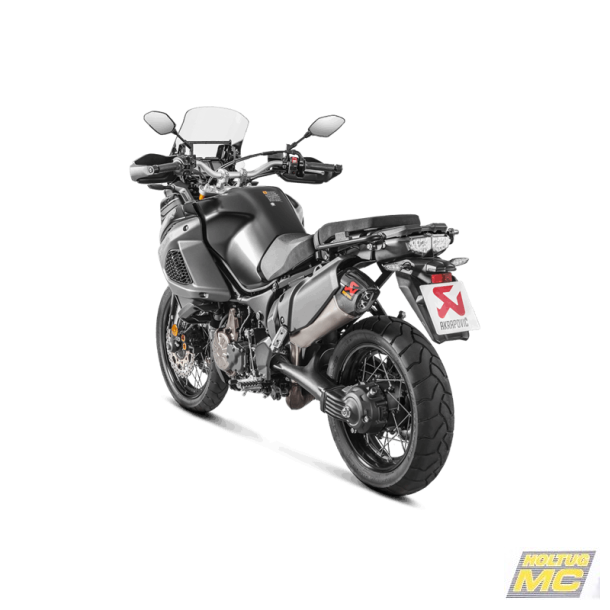 Akrapovic Yamaha XT1200Z 10-20 Slip-On Line hexagonal lyddmper i titanium (ECE godkendt)