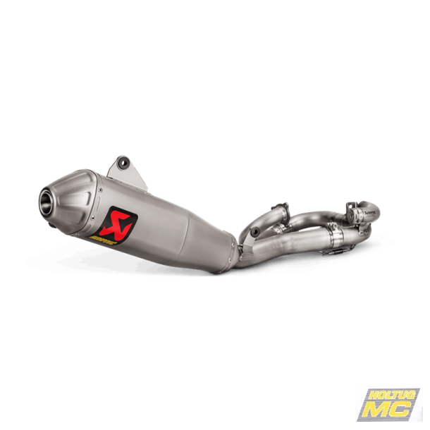 Akrapovic Yamaha YZ450F 20-22 Evolution Line 1/1 hexagonal lyddmper og forrr i titanium