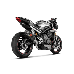 Akrapovic Triumph Street Triple 765S/R/RS 17-19 Slip-On Line med lyddmper i carbon