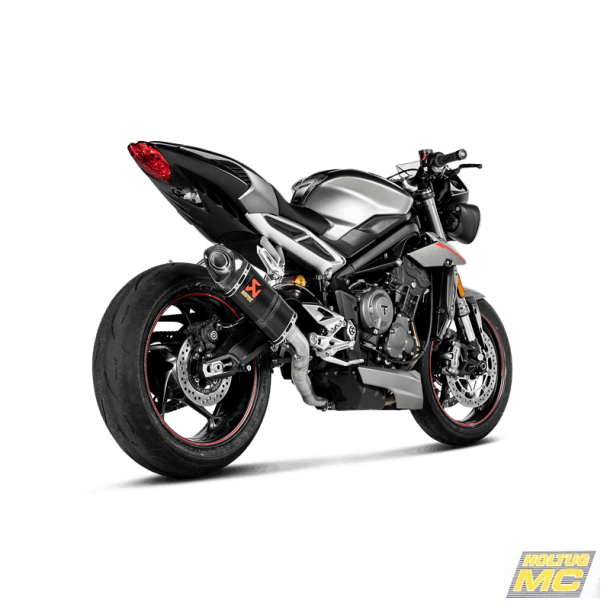 Akrapovic Triumph Street Triple 765S/R/RS 17-19 Slip-On Line med lyddmper i carbon