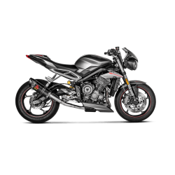 Akrapovic Triumph Street Triple 765S/R/RS 17-19 Slip-On Line med lyddmper i carbon