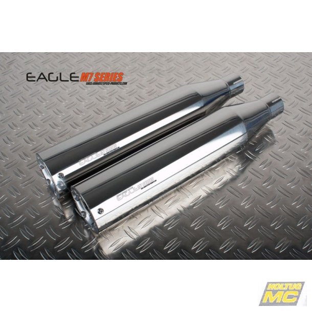Eagle Suzuki VZ800 Marauder -98, slip-on med 2 straightcut lydd�mpere i krom.
