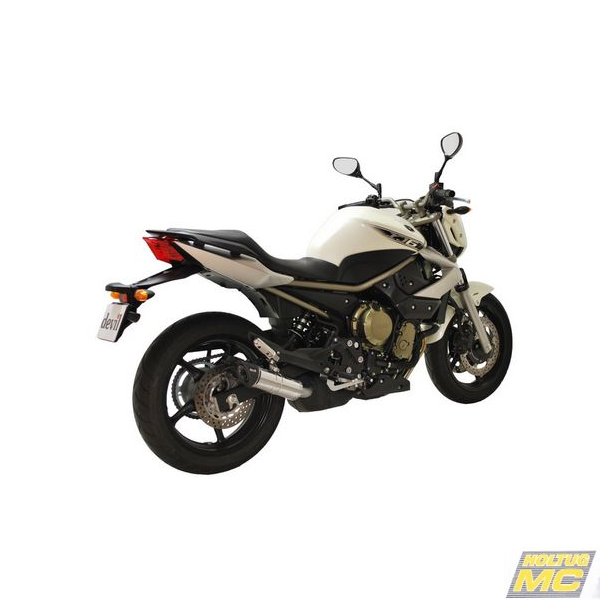 Devil Yamaha XJ6 09->, slip-on med Power Concept lydd�mper i rustfrit st�l