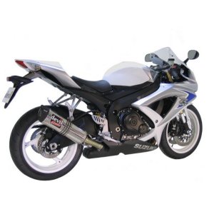 Devil Suzuki GSX-R600 08-10, slip-on med Master oval lydd�mper i rustfrit st�l (E-m�rket)