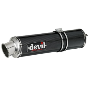 Devil Honda CB500R 1994->, slip-on med SB2 rund lydd�mper i carbon