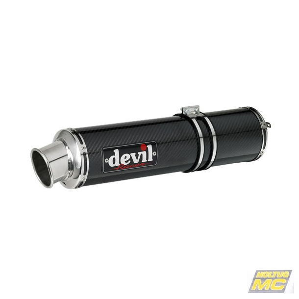 Devil Honda CB500R 1994->, slip-on med SB2 rund lydd�mper i carbon