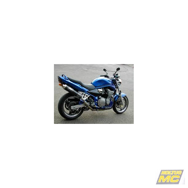 Devil Suzuki GSF600 00-04, slip-on high position med Magnum oval lydd�mper i carbon (E-m�rket)