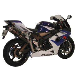 Devil Suzuki GSX-R1000 01-04, slip-on high position med Magnum oval lydd�mper i carbon (E-m�rket)
