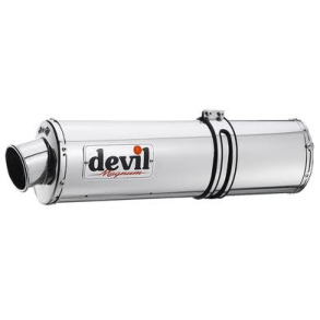 Devil Kawasaki ZX-10R 04-05, slip-on med Magnum oval lyddmper i rustfri (E-mrket)