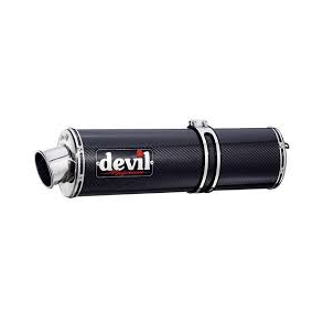 Devil Suzuki SV650 99-02, slip-on high position med Magnum oval lyddmper i carbon