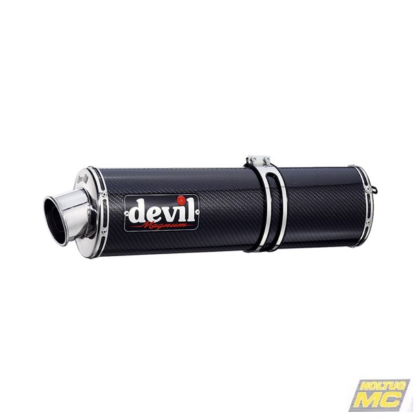 Devil Suzuki GSX-R1000 01-04, slip-on high position med Magnum oval lyddmper i carbon