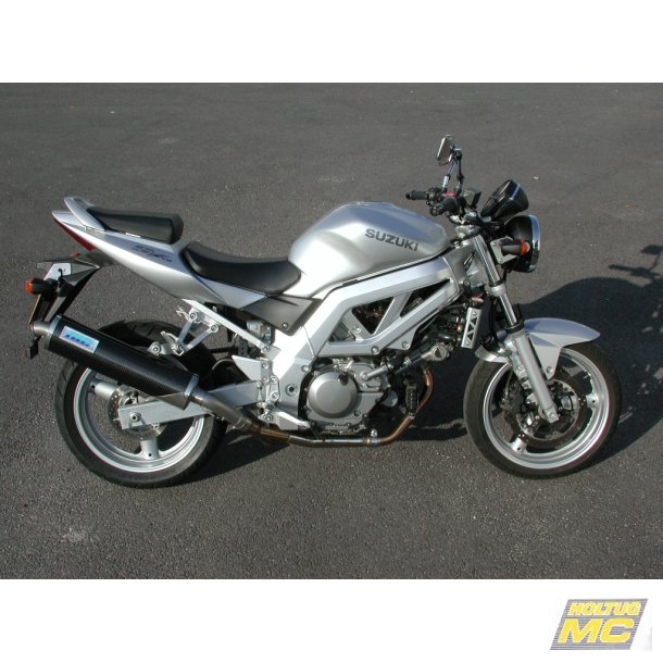 MIG Suzuki SV650 2003->, slip-on med oval lydd�mper i carbon
