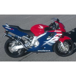 MIG Honda CBR600F 99-00, slip-on high position med rund lydd�mper i carbon