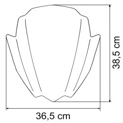 Universal MRA Racing kbeglas (RNB-glas) inkl. beslagst