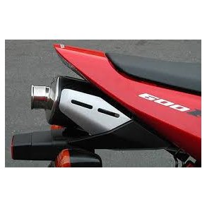 Micron Honda CBR600RR 2003-04, slip-on med oval lydd�mper i carbon