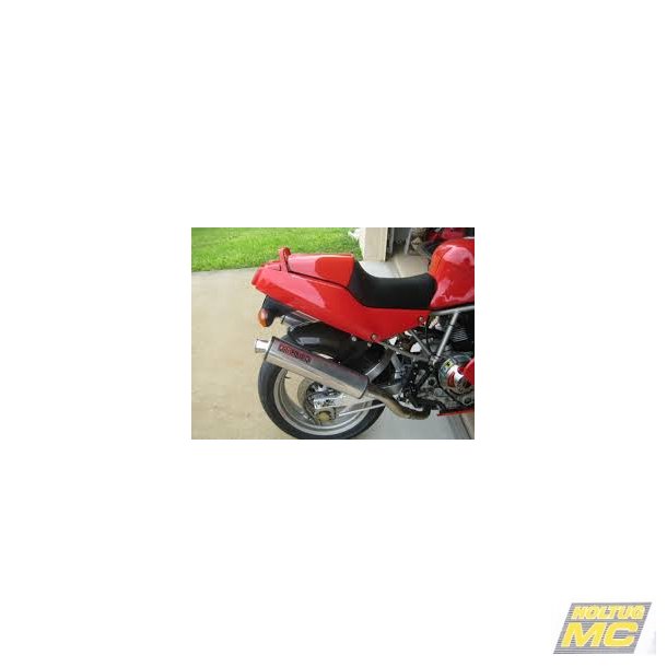 Micron Ducati 750/900SS IE 1998->, slip-on med ovale lydd�mpere i titanium