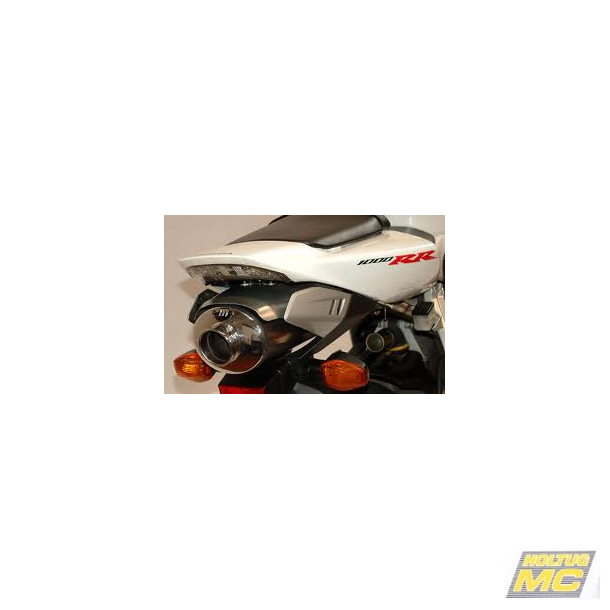 Micron Honda CBR1000RR 04-07, slip-on med oval lydd�mper i titanium