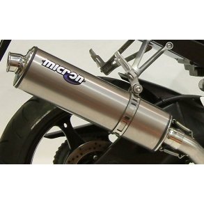 Micron Suzuki GSF1200 Bandit 96-06 slip-on system med oval lydd�mper i titanium