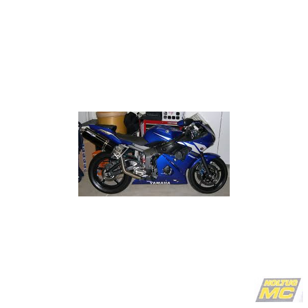 Micron Yamaha YZF-R6 03-05 slip-on high position med lydd�mper i titanium.