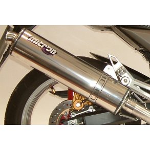 Micron Suzuki GSX-R600 97-00, bolt-on med oval lyddmper i rustfri